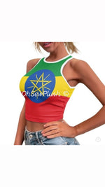 Load image into Gallery viewer, Ethiopia Racer Top
