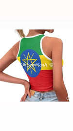 Load image into Gallery viewer, Ethiopia Racer Top
