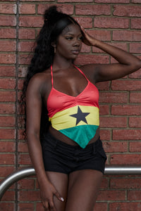 Ghana Flag Halter top