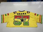 Load image into Gallery viewer, Ghana Cropped Jersey New Design
