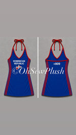 Load image into Gallery viewer, Dominican Republic Halter Dress
