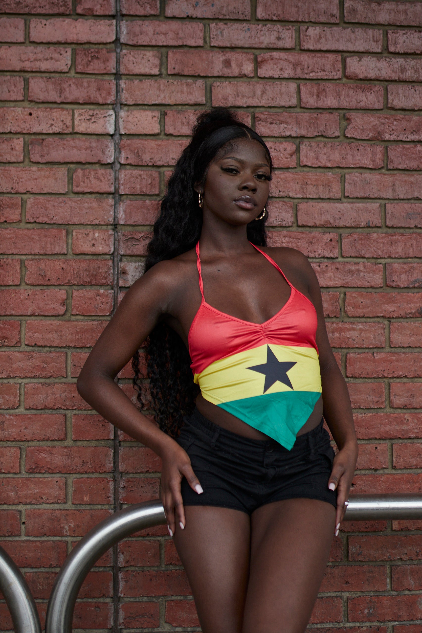 Ghana Flag Halter top