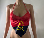 Load image into Gallery viewer, Angola Flag Halter Top
