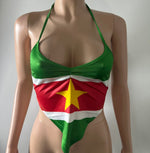 Load image into Gallery viewer, Suriname Flag Halter Top
